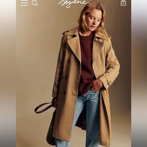 Sézane Scott Trench Coat size 38